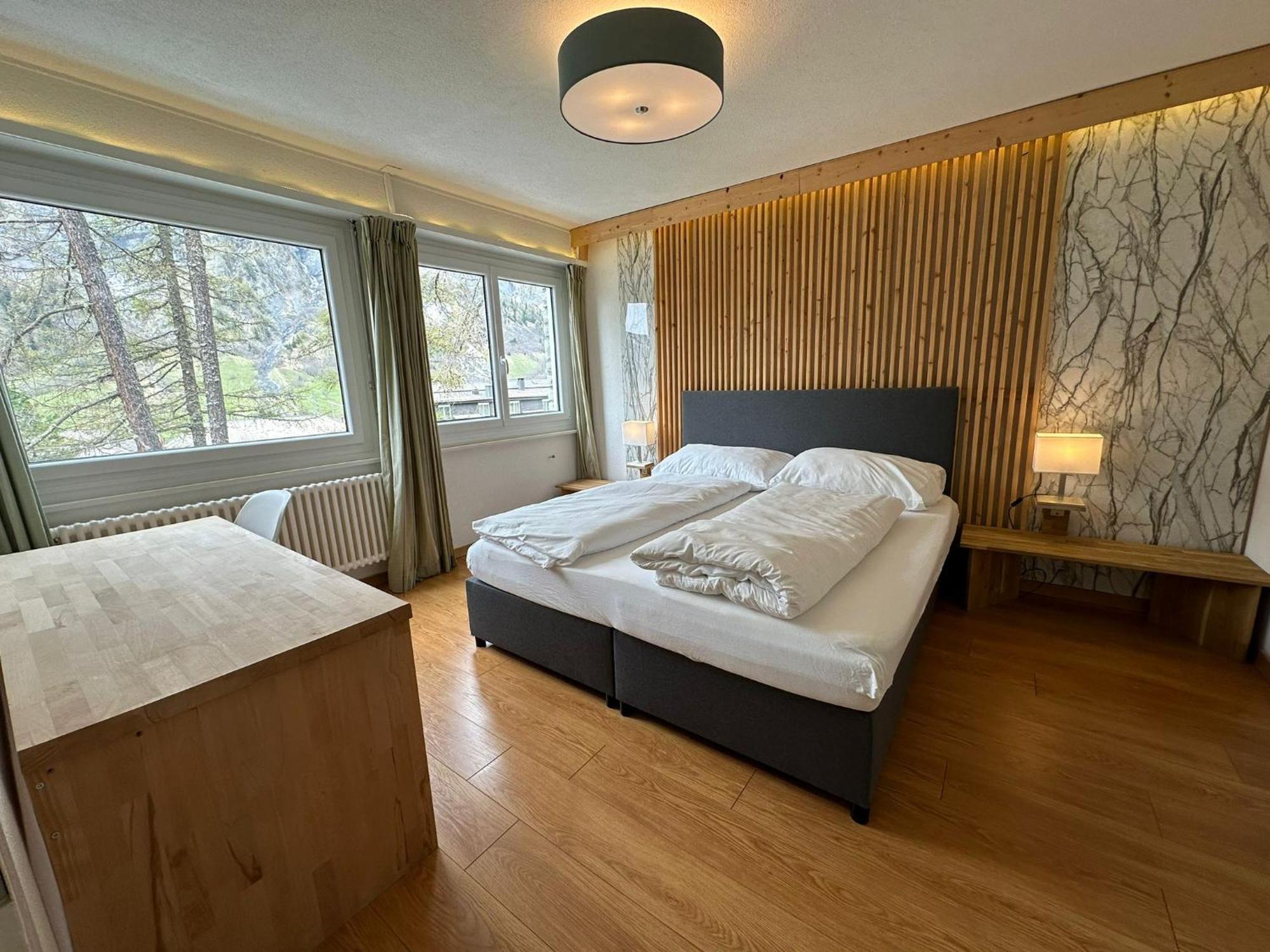 Center, Sauna, View - Haus Linaria Лойкербад Экстерьер фото